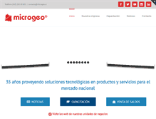 Tablet Screenshot of microgeo.cl